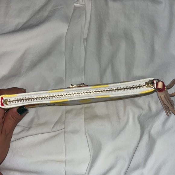 Dooney and Bourke Addison and Sammi yellow flowers clutch - Picture 7 of 7